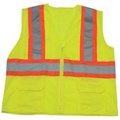 1287-LZ Mesh Class 2 Lime Mesh Safety Vest